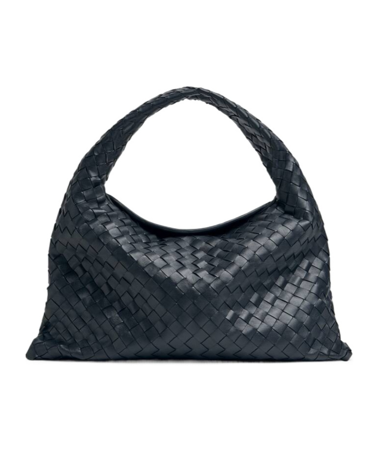 Bottega Veneta Small Hop Shoulder Backpack In Black