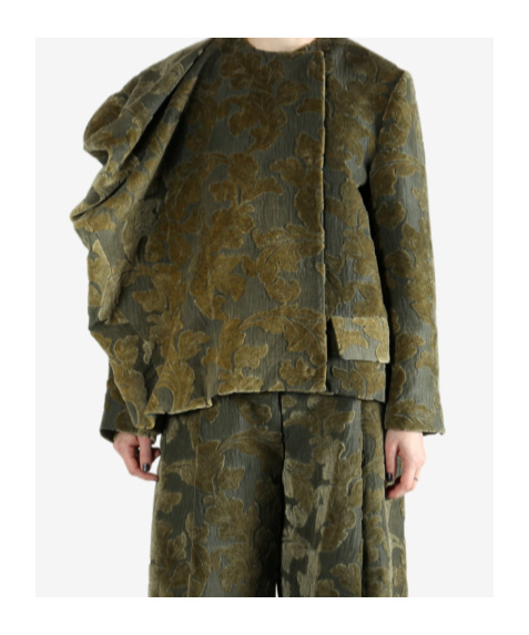 Uma Wang Long-sleeved Casual Jacket In Green