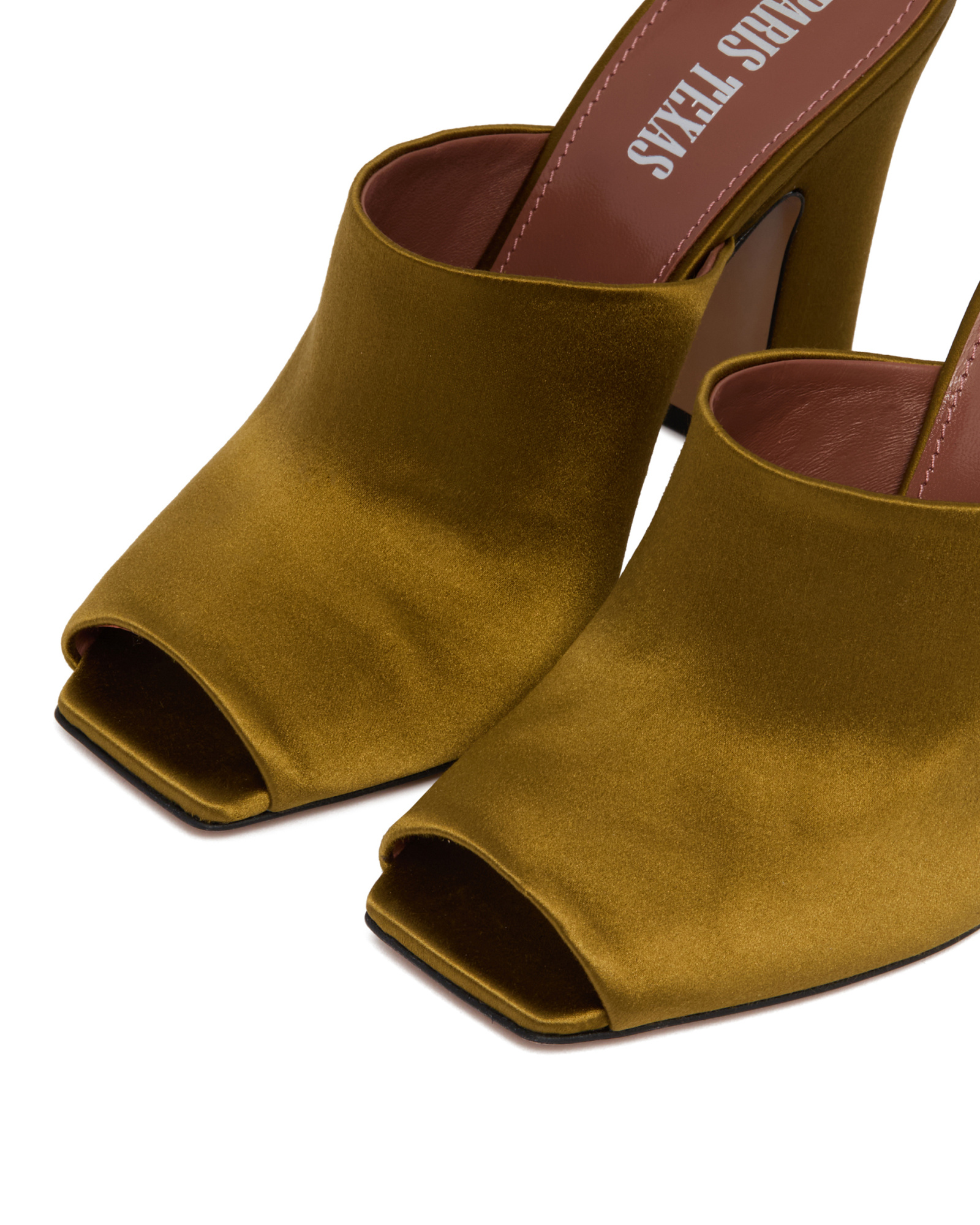 Paris Texas Open-toed Square Toed High-heeled Sandals In Brown