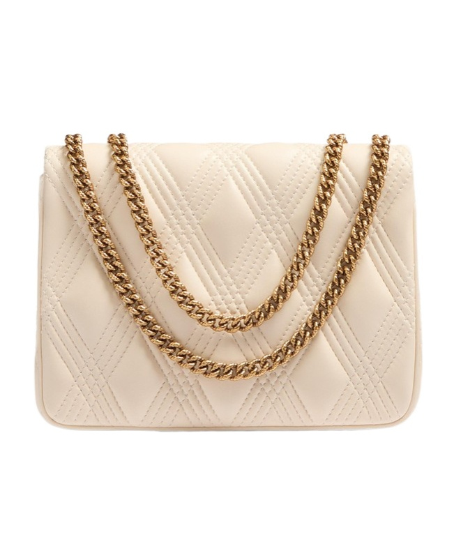 Valentino Quiltie 67 Medium Shoulder Bag In Quilted Nappa Leather In Nude