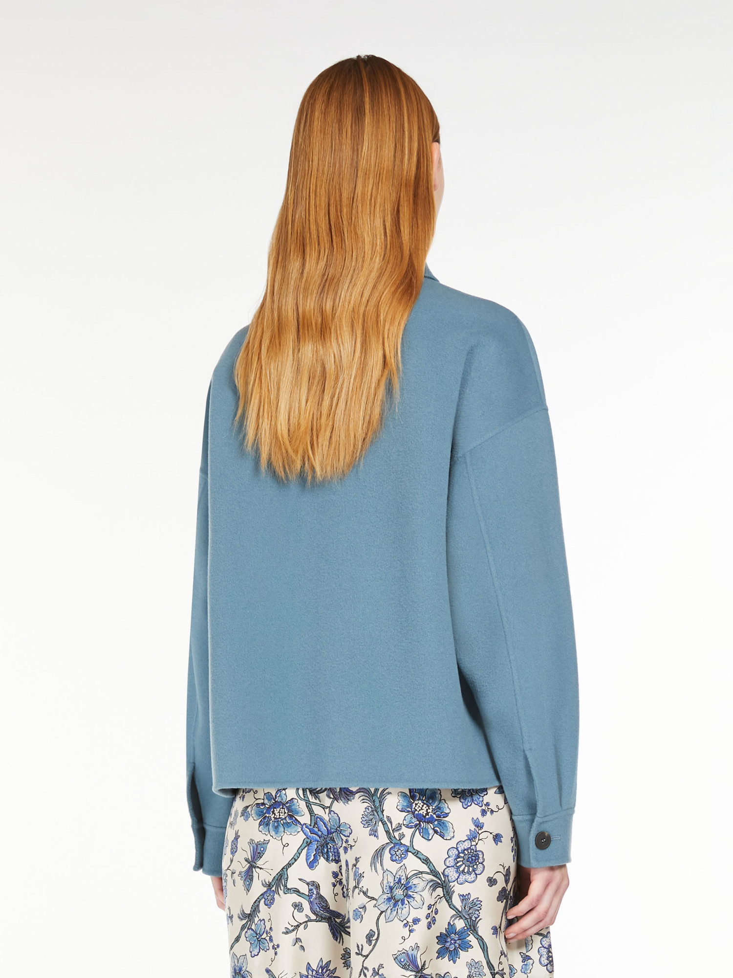 Weekend Max Mara Wool Casual Jacket In Blue