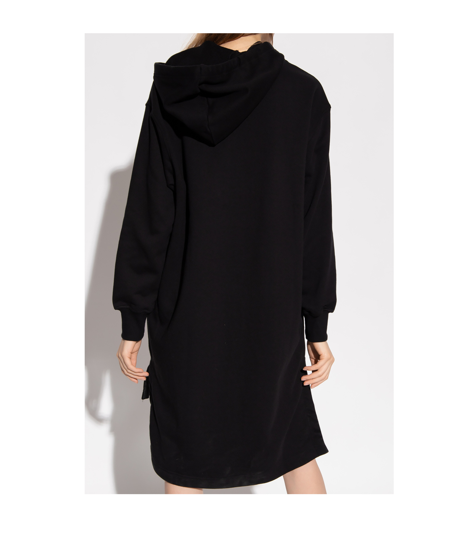 Shop Diesel D-ilse-d Hoodie Dress In Black