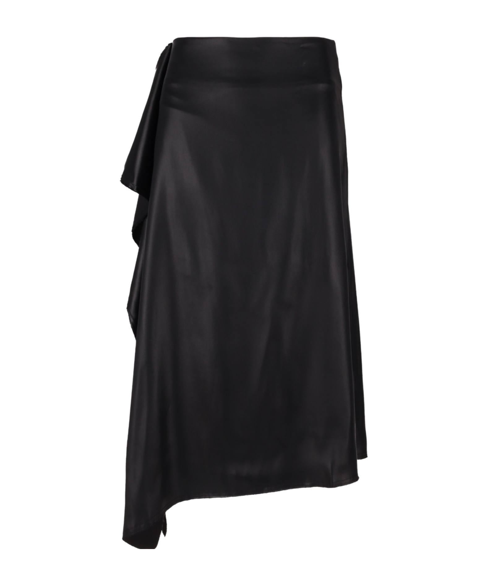 Niccolò Pasqualetti Nota Asymmetric Midi Skirt In Black