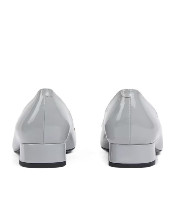 Gucci Women's Ballet Flat With Half Horsebit In Gray