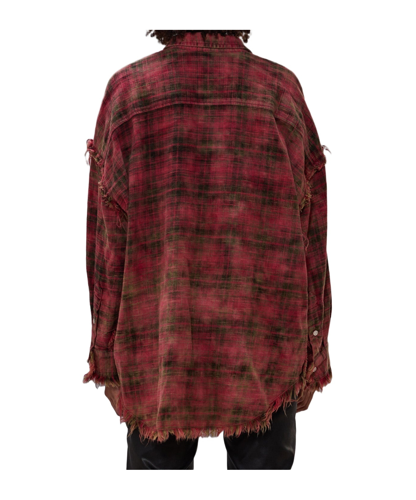 R13 Plaid Shirt In Red