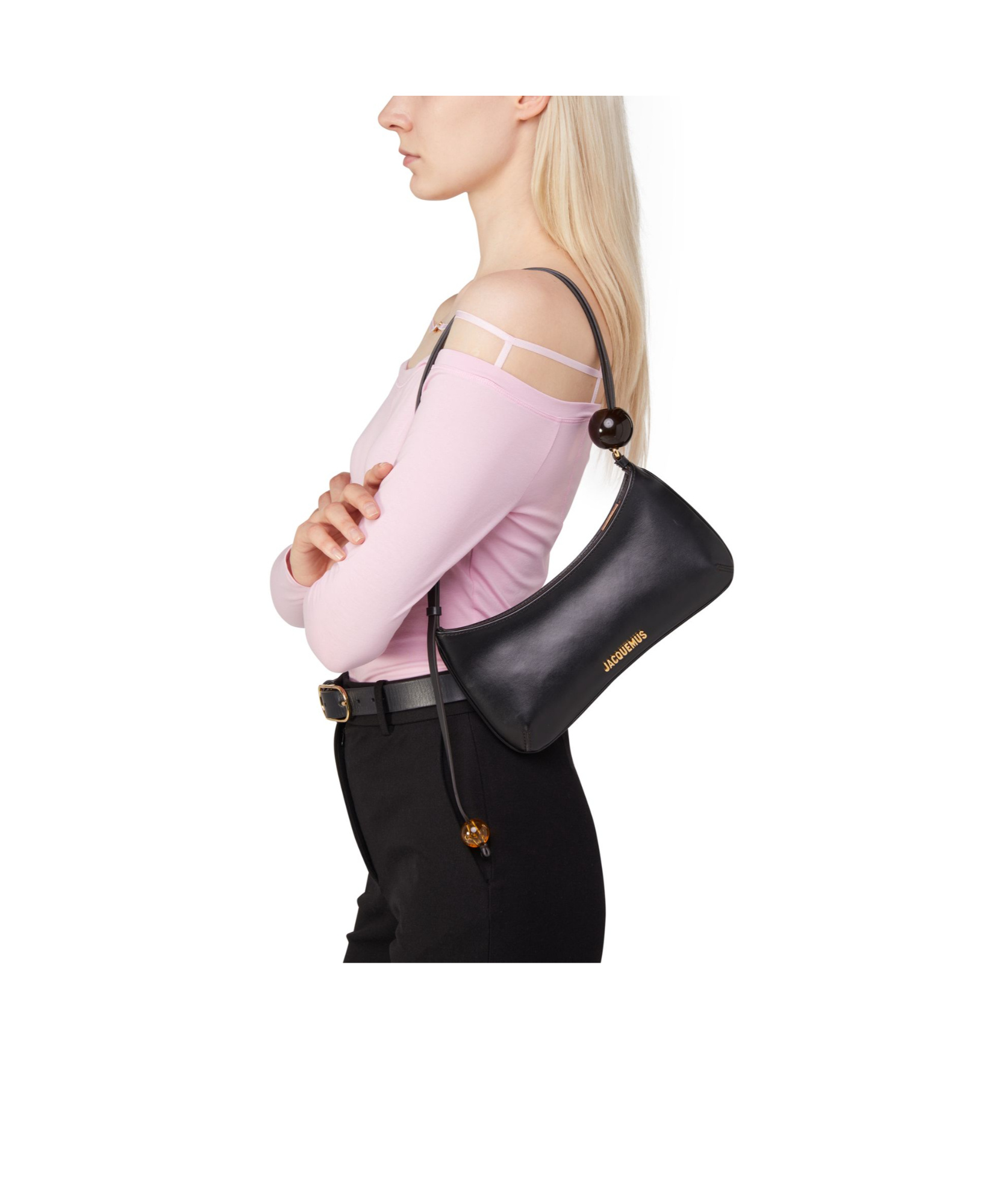 Jacquemus Multi-function Shoulder Bag In Black