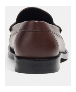 Shop Coach Jolene Leather Loafers In Red