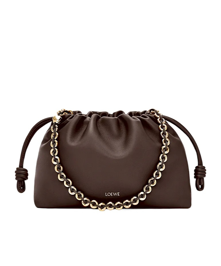 Loewe Medium Flamenco Purse Shoulder Bag In Soft Nappa In Brown