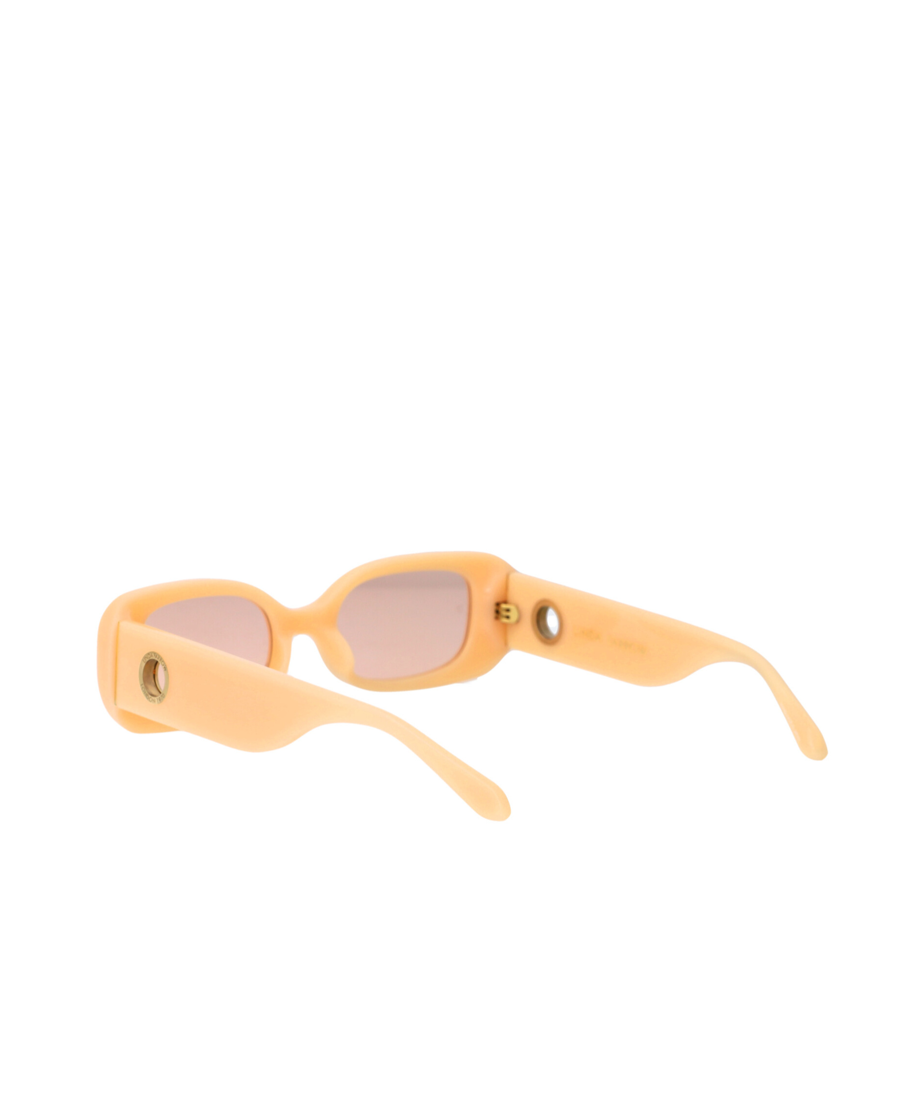 Linda Farrow Rectangular Frame Sunglasses In Nude