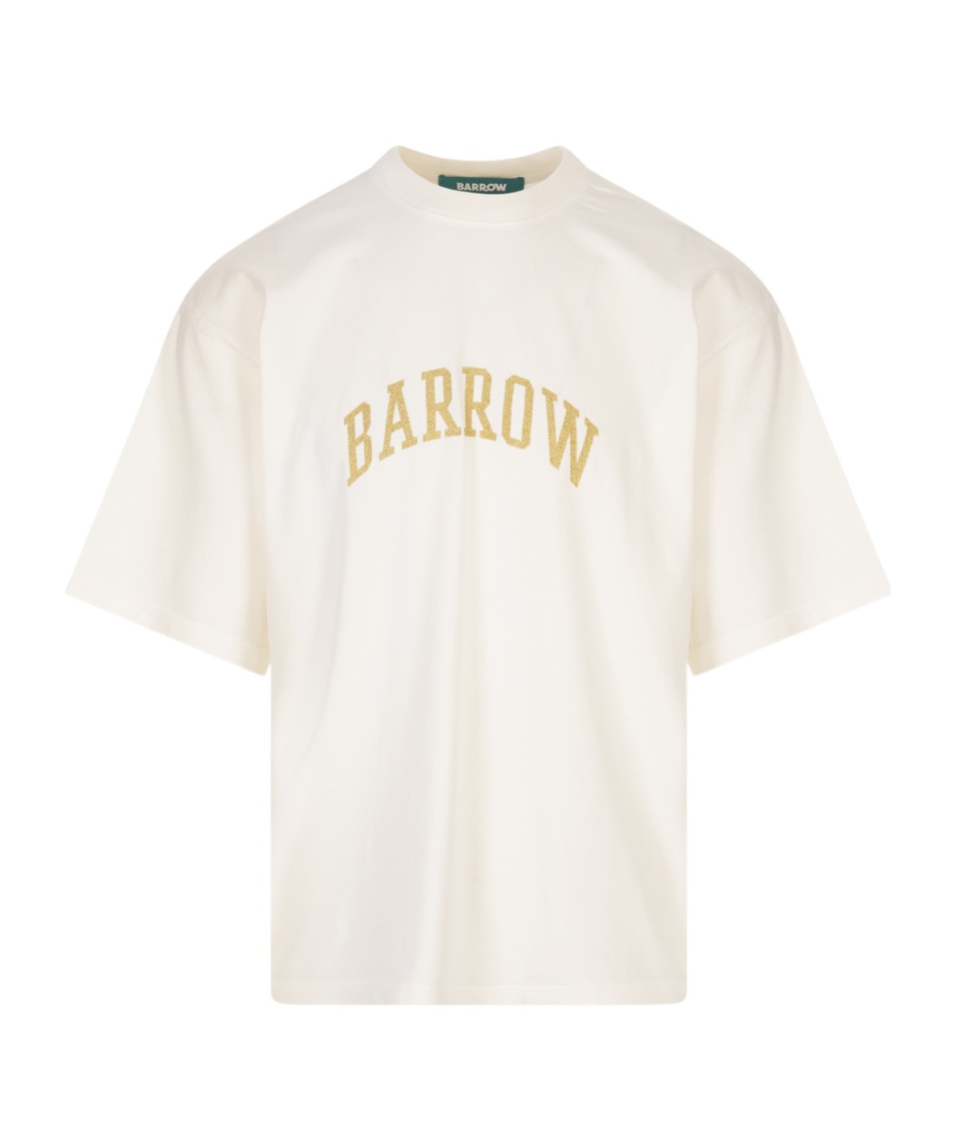 Barrow Logo Printed Crew Neck T-shirt In White