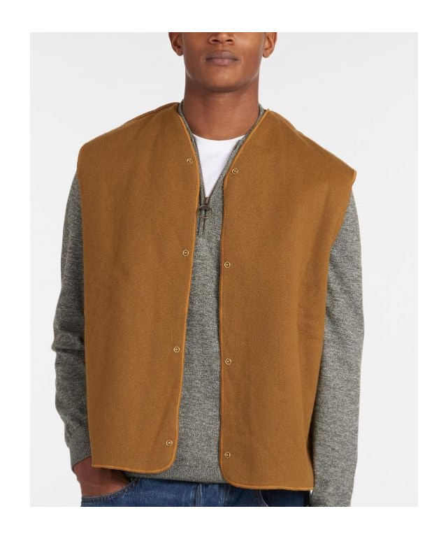 BARBOUR WARM PILE PRESS-STUD REVERSIBLE VEST
