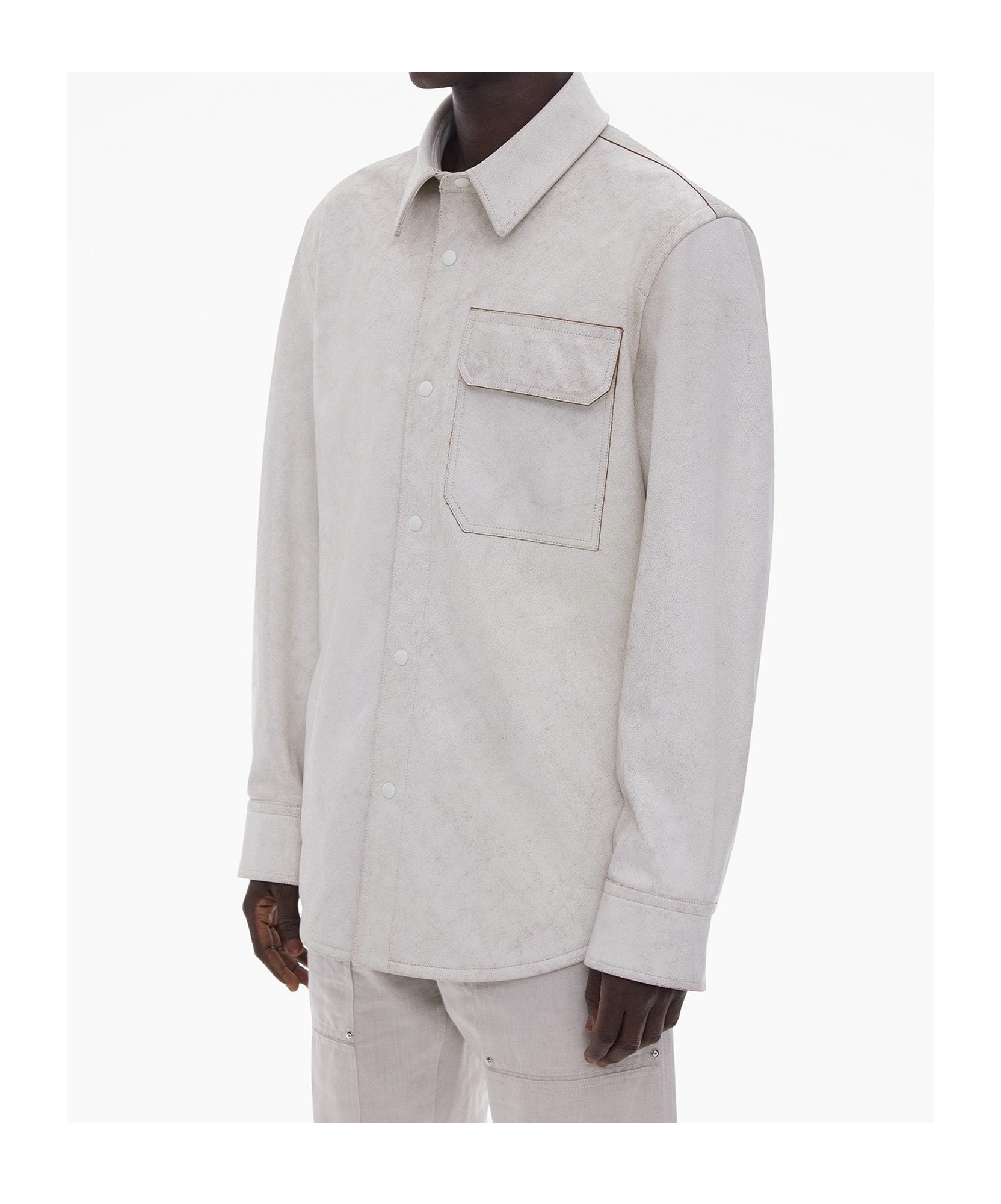 Helmut Lang Lapel Long Sleeve Leather Jacket