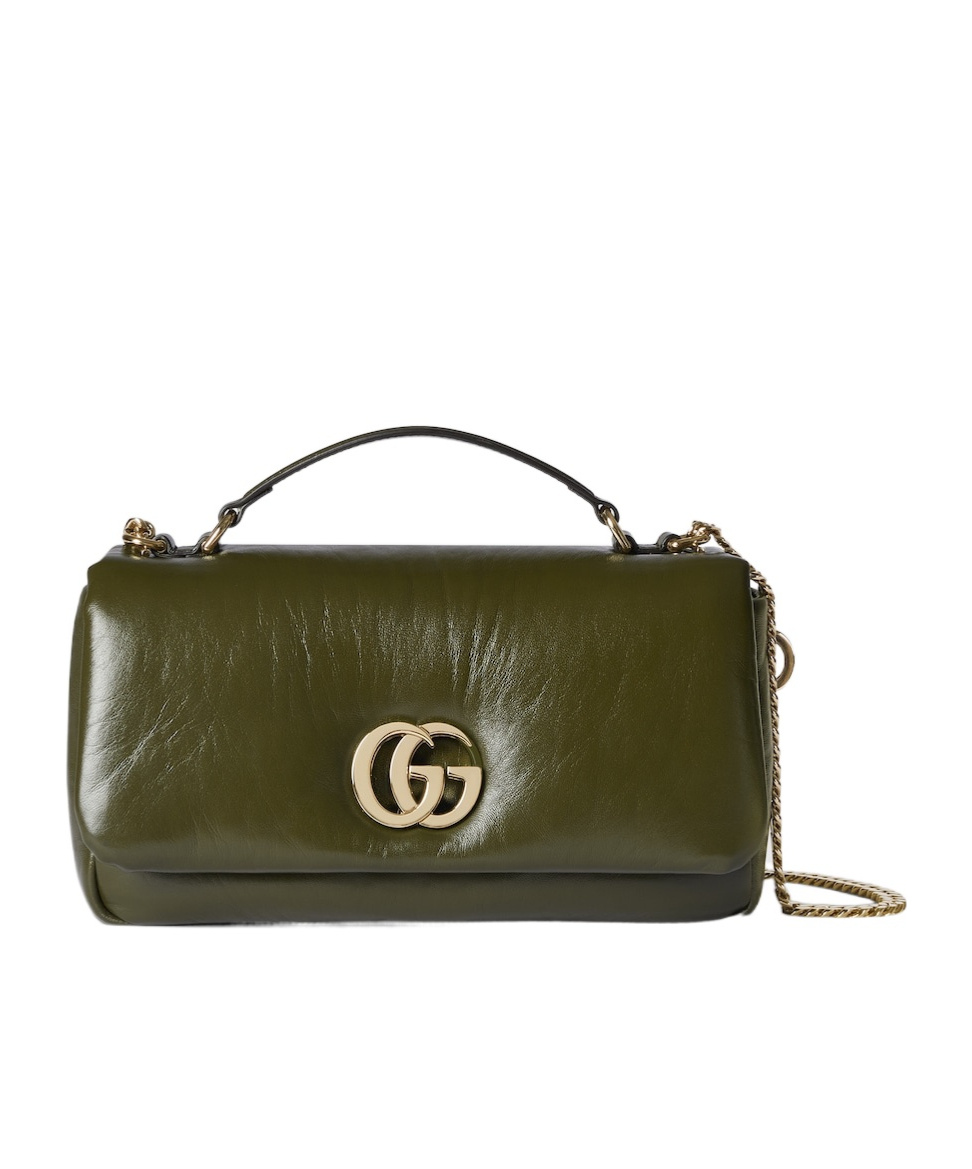 Shop Gucci Gg Milano Mini Top Handle Bag In Green