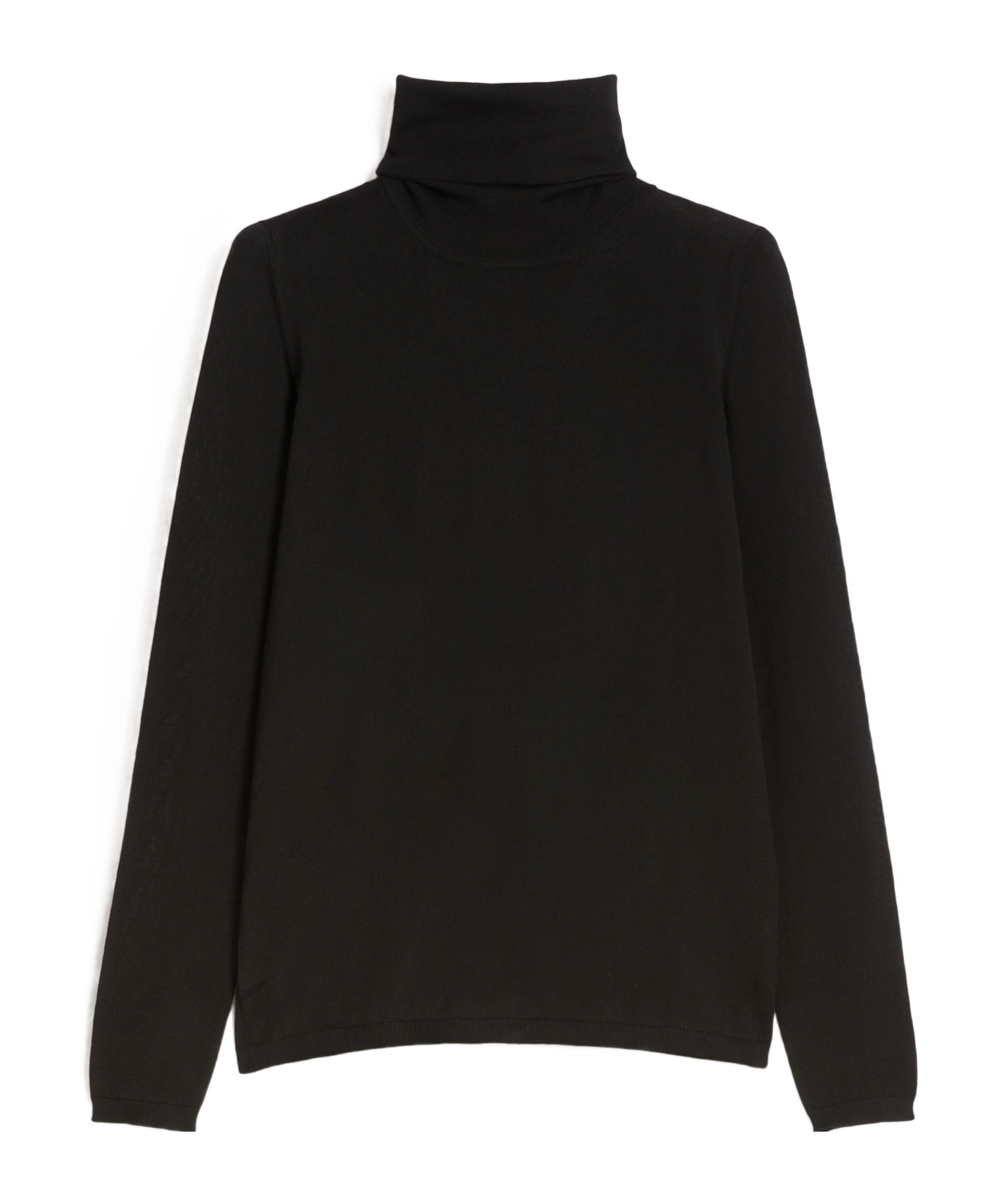 Max Mara High-neck Slim Fit Turtleneck Sweater In Black
