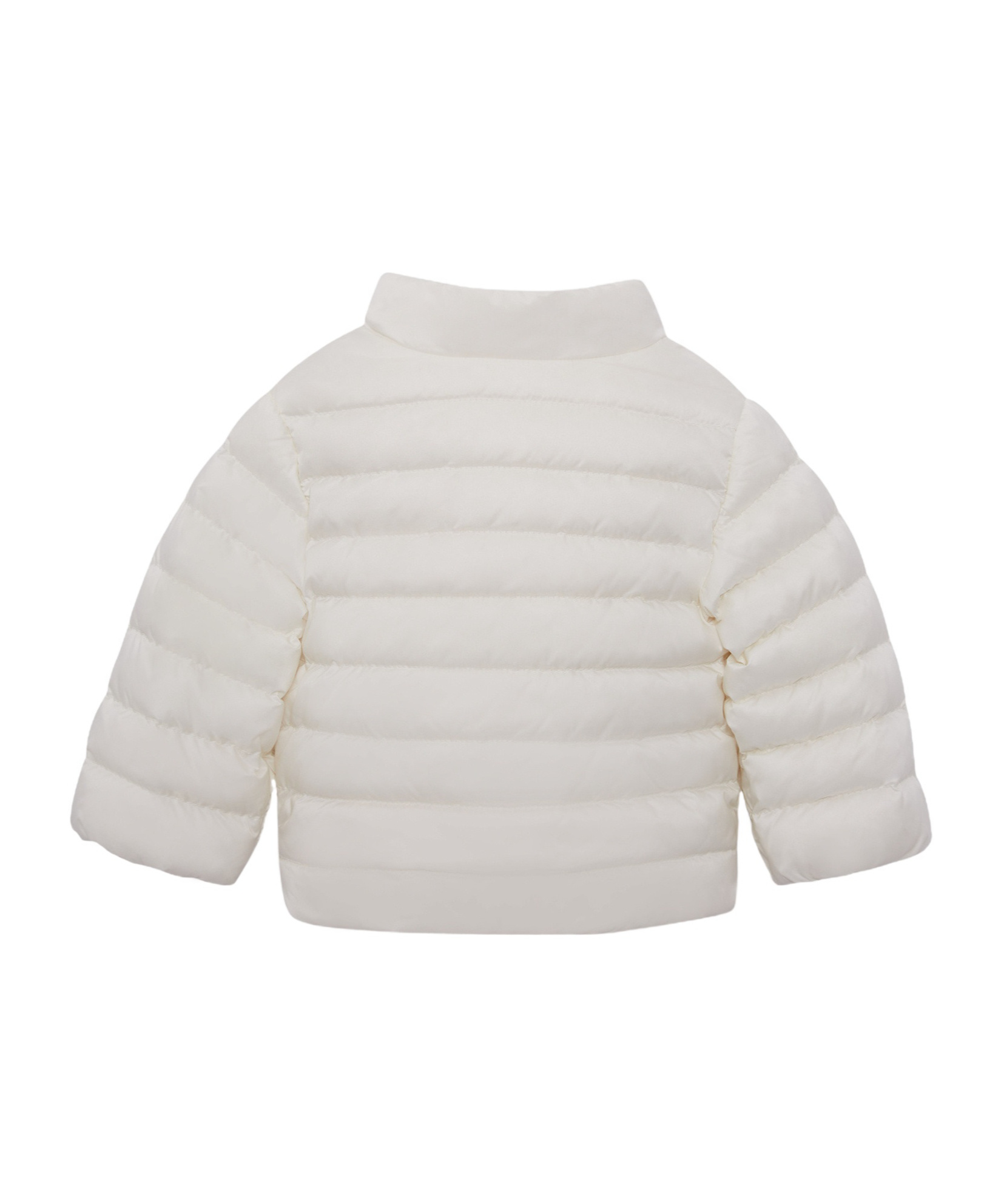 Moncler Logo Down Jacket In White