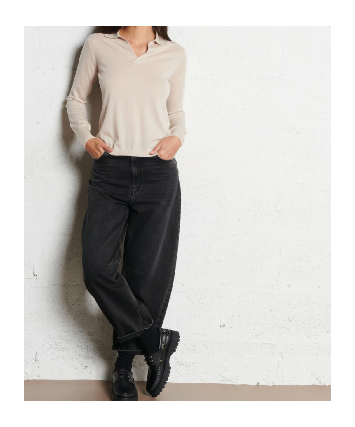 Weekend Max Mara Cappa Knitted Polo Shirt In Brown