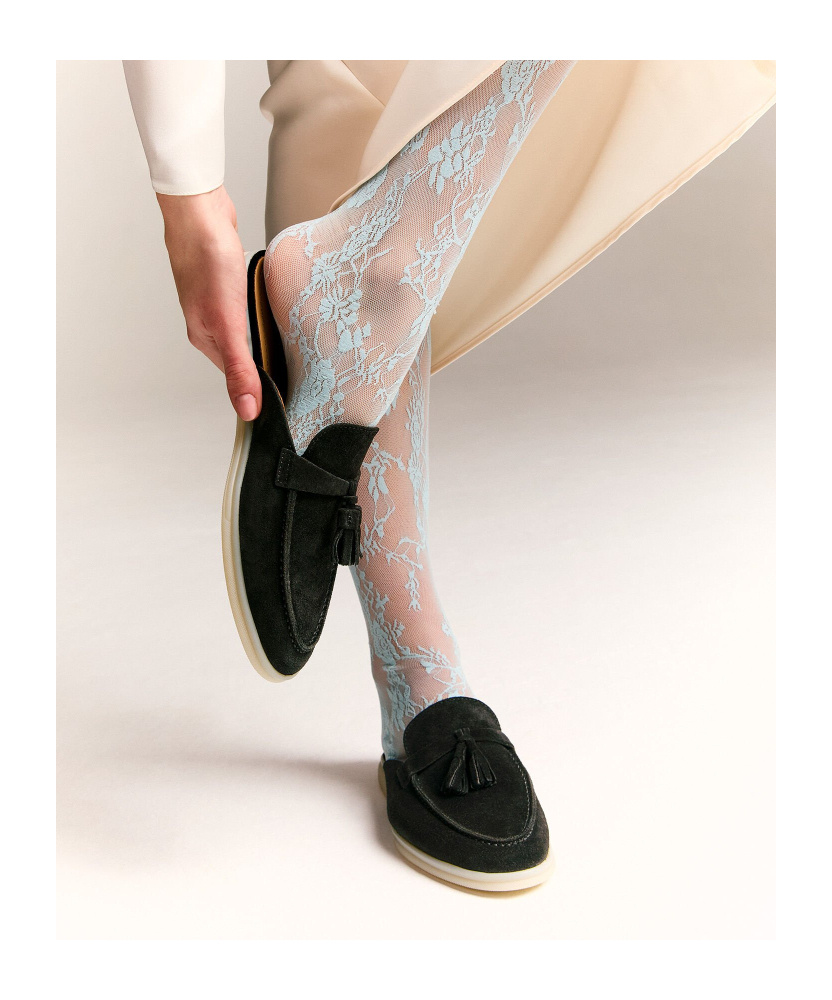 Scarosso Lucrezia Tassel-detailed Slip-on Mules In Multi