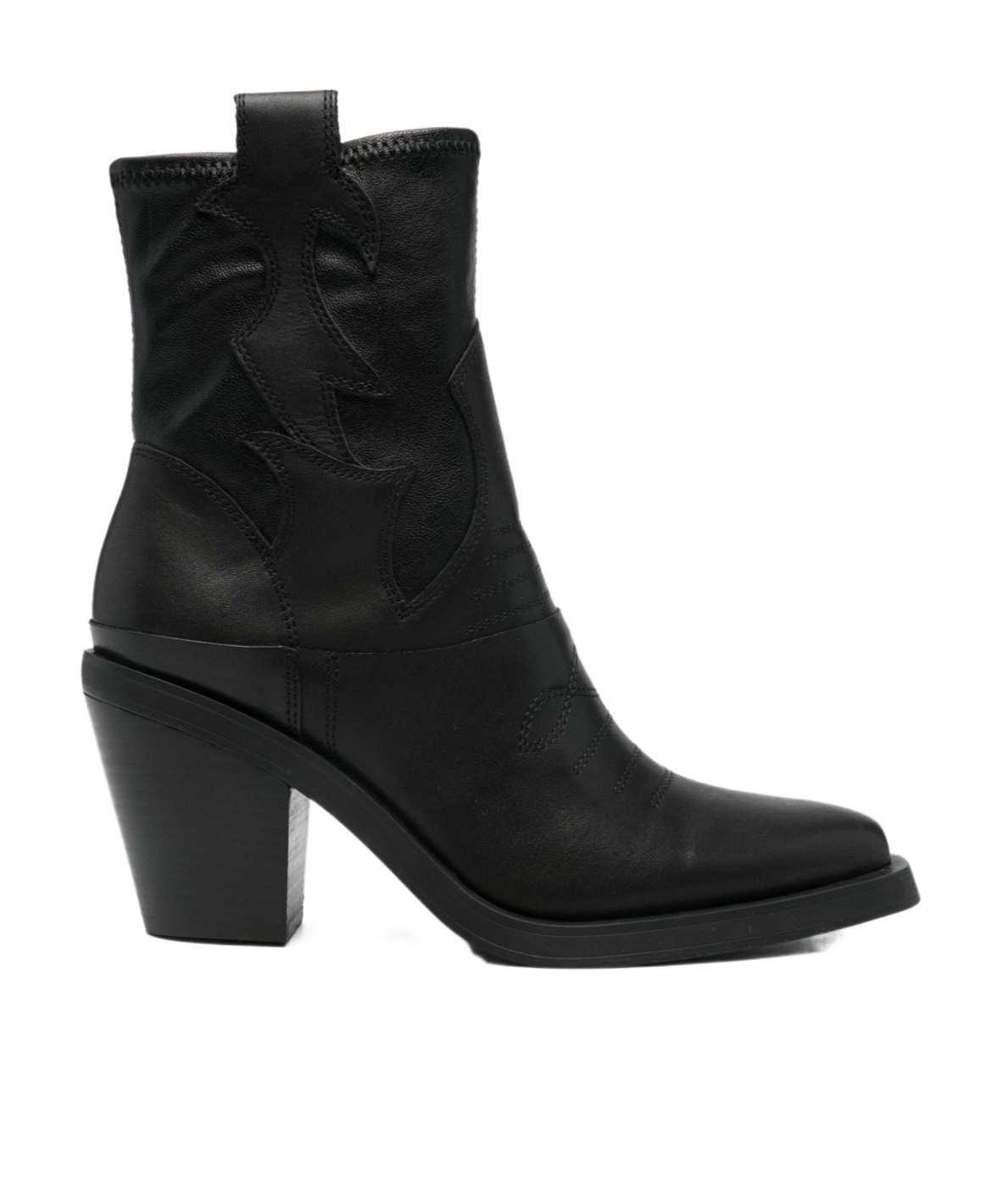 Ash 80mm Jagger Panelled Ankle Boots In Black