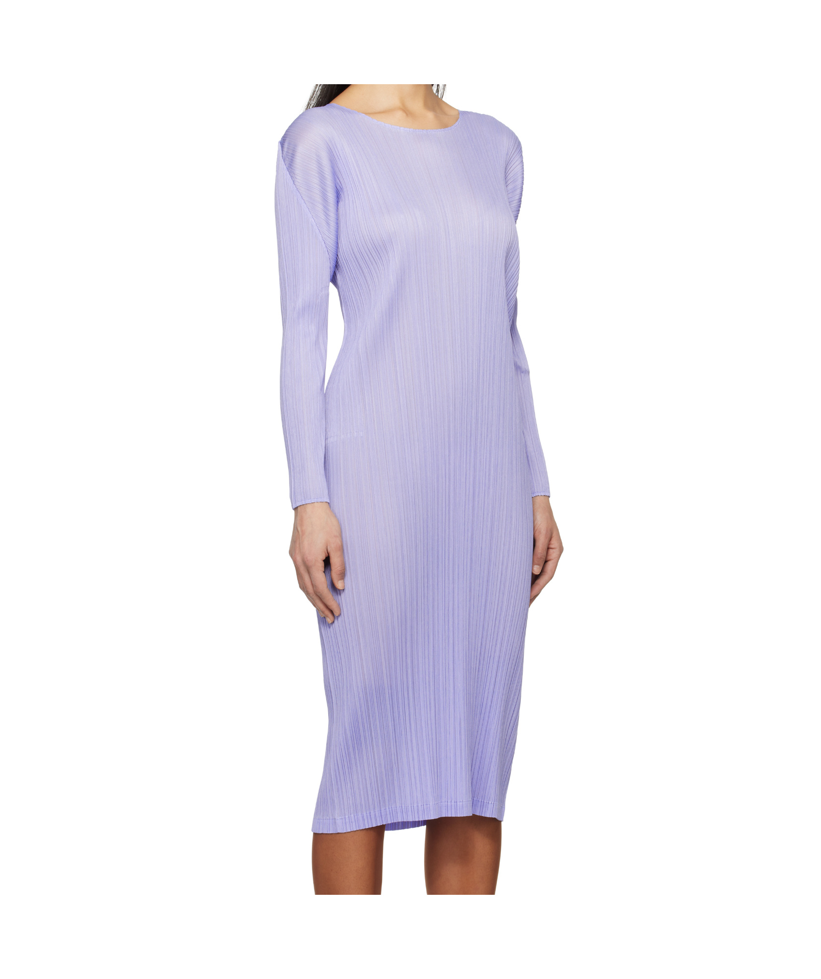 Issey Miyake Blue Monthly Colors August Minidress In Blue