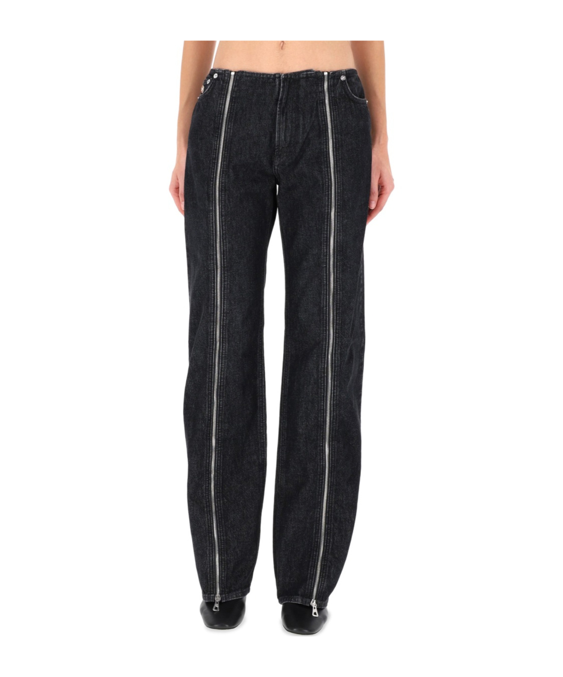 Jean Paul Gaultier Women Double Zipper Pants In Black