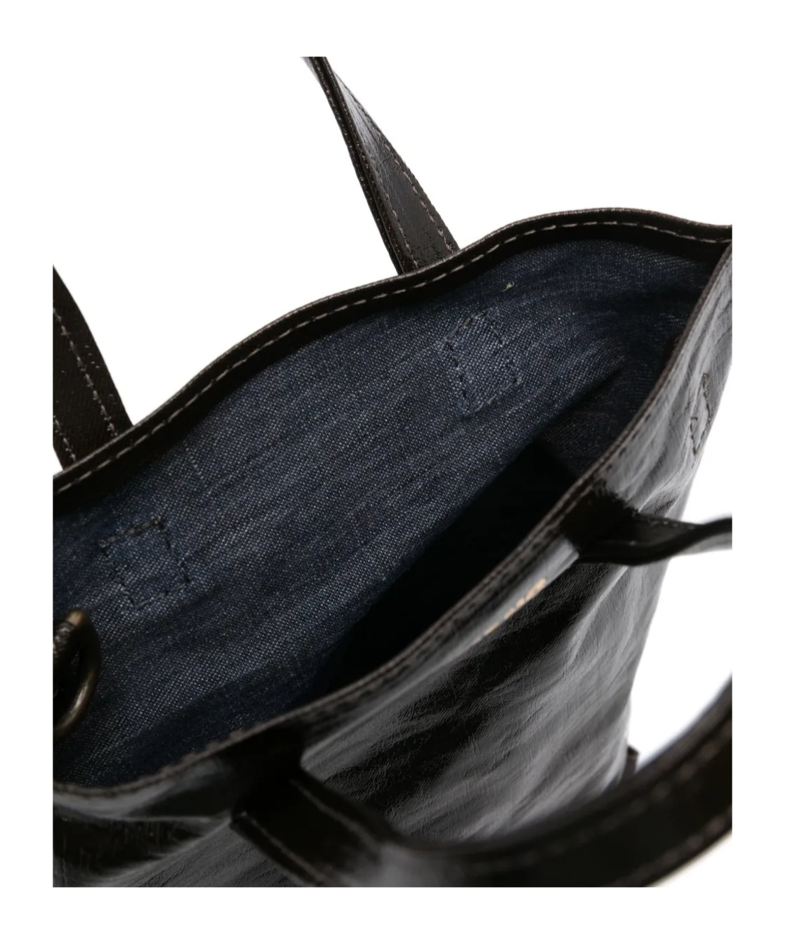 Uma Wang Double Handle Shoulder Bag In Black