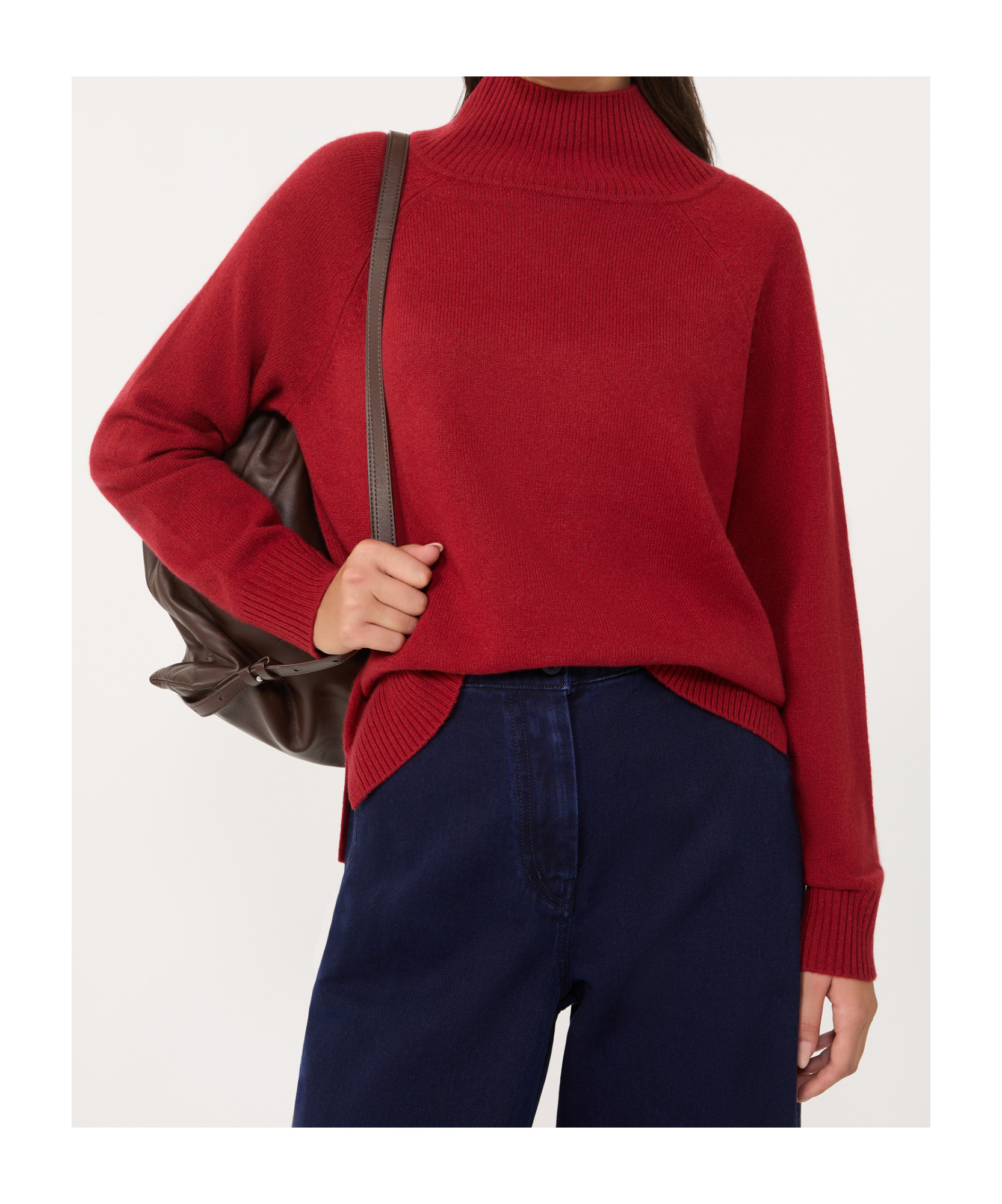 Weekend Max Mara Cashmere Rollneck Sweater In Red