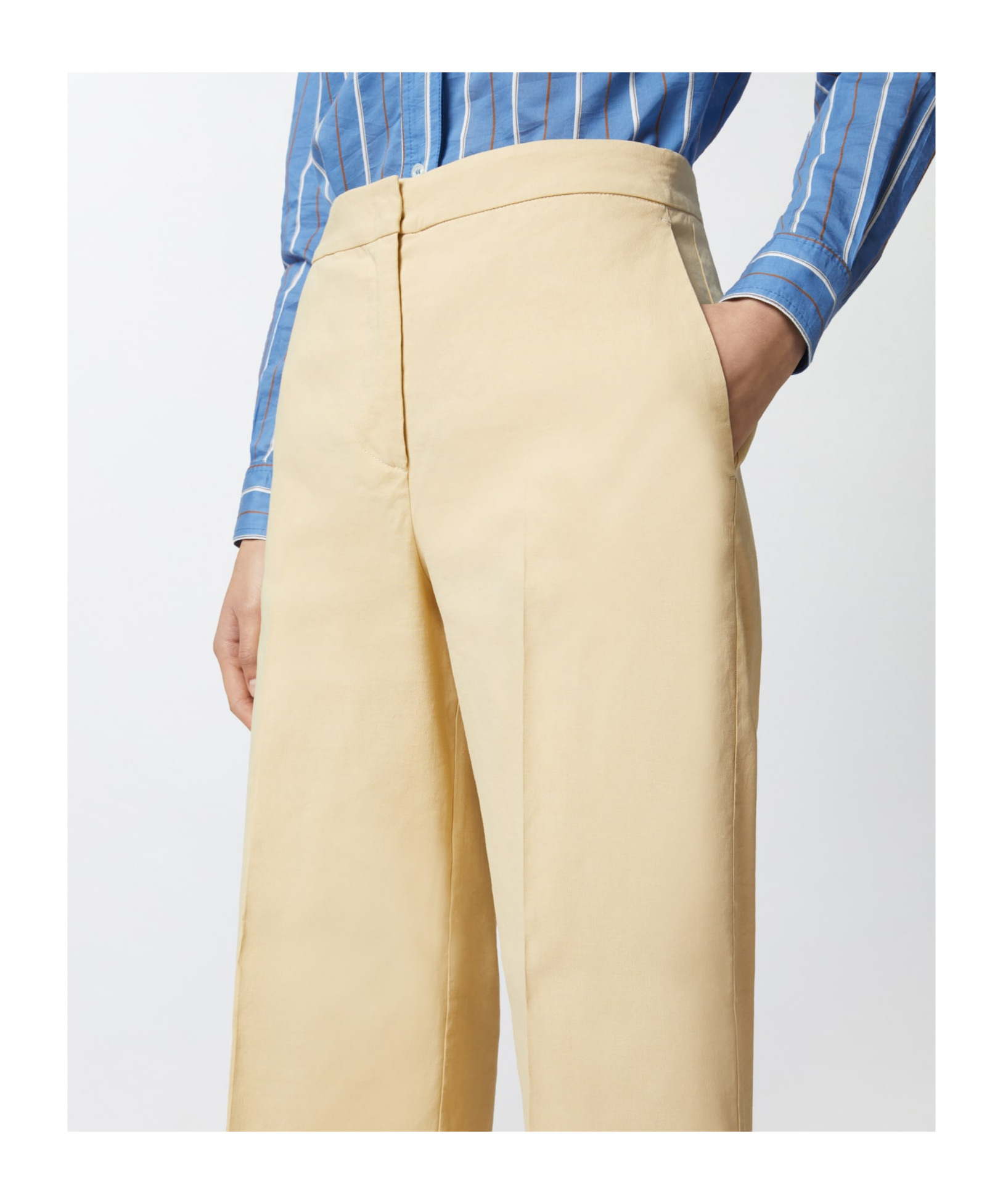 Pinko Wide-leg Trousers With Tailored Silhouette And High Waist