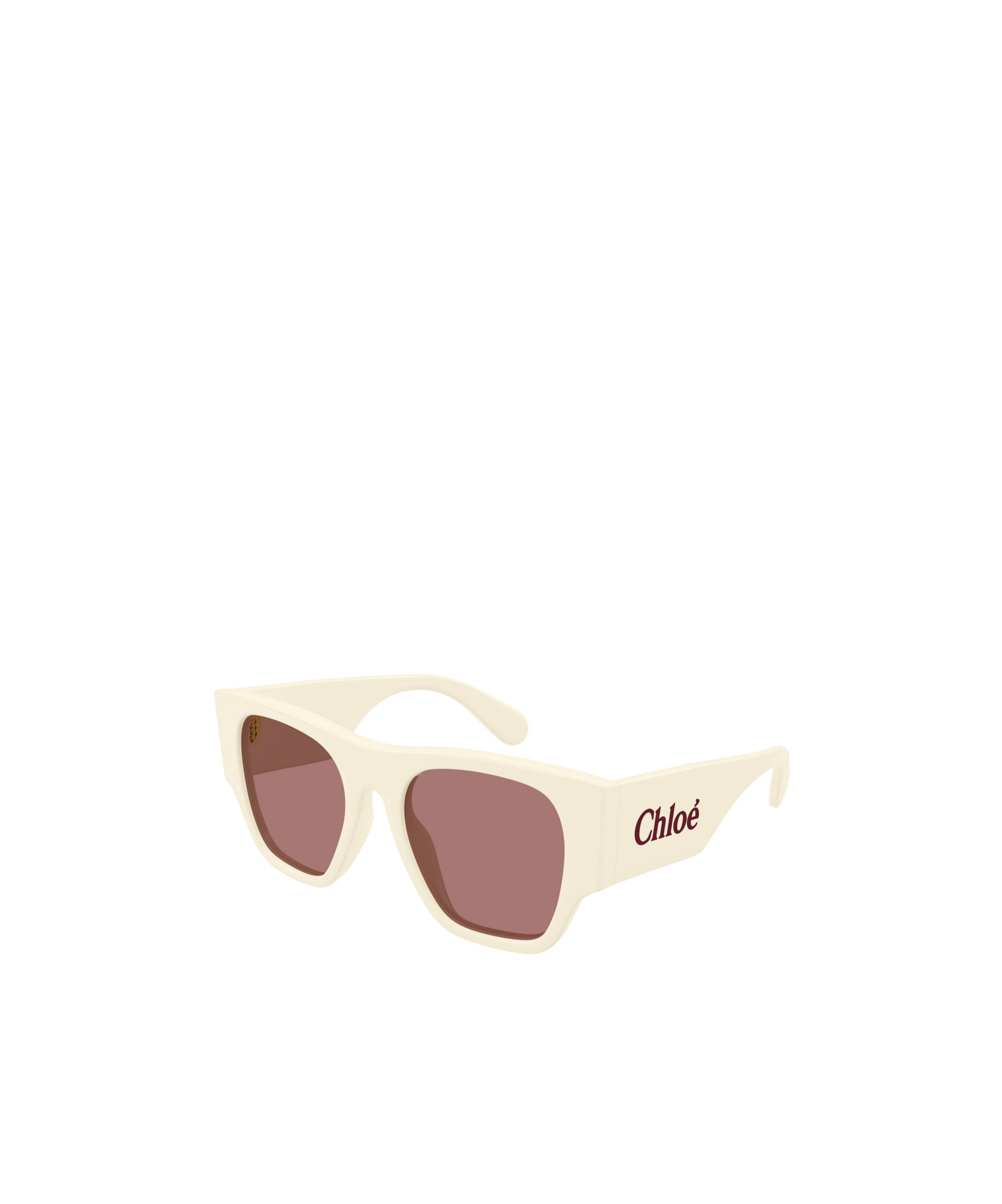 Chloé Naomy Oversize-frame Sunglasses In Nude