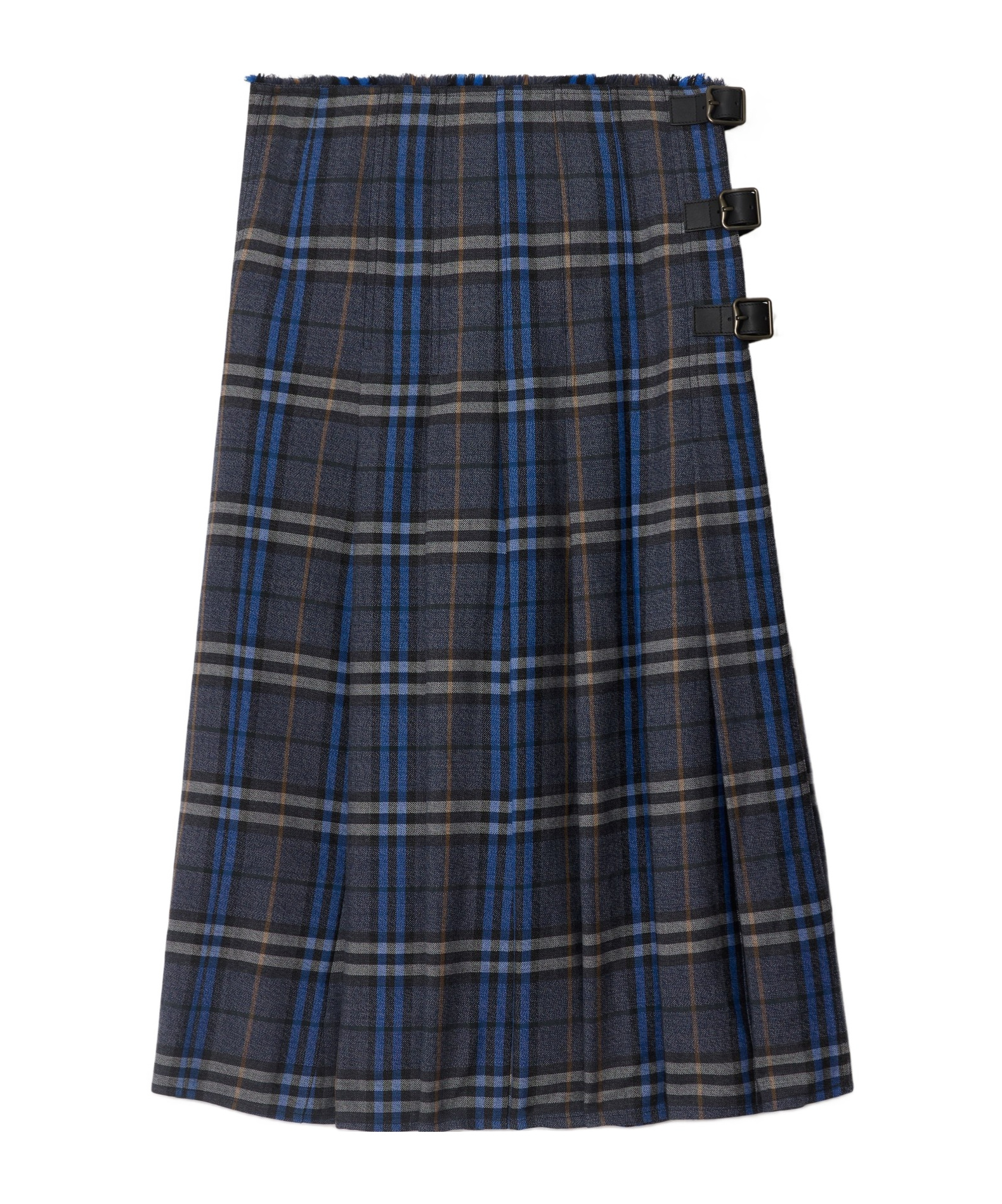 Burberry Check Wool Midi Kilt