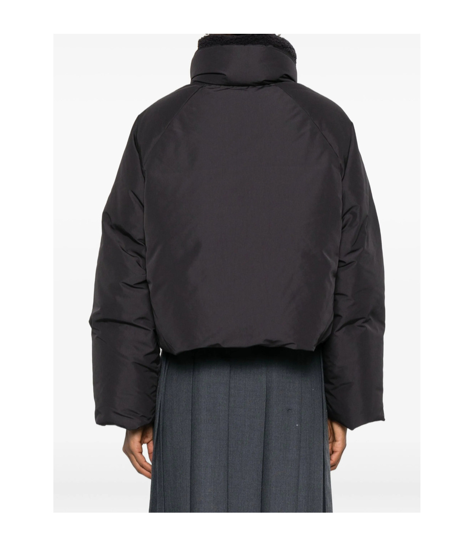 Low Classic High-neck Puffer Jacket In Black