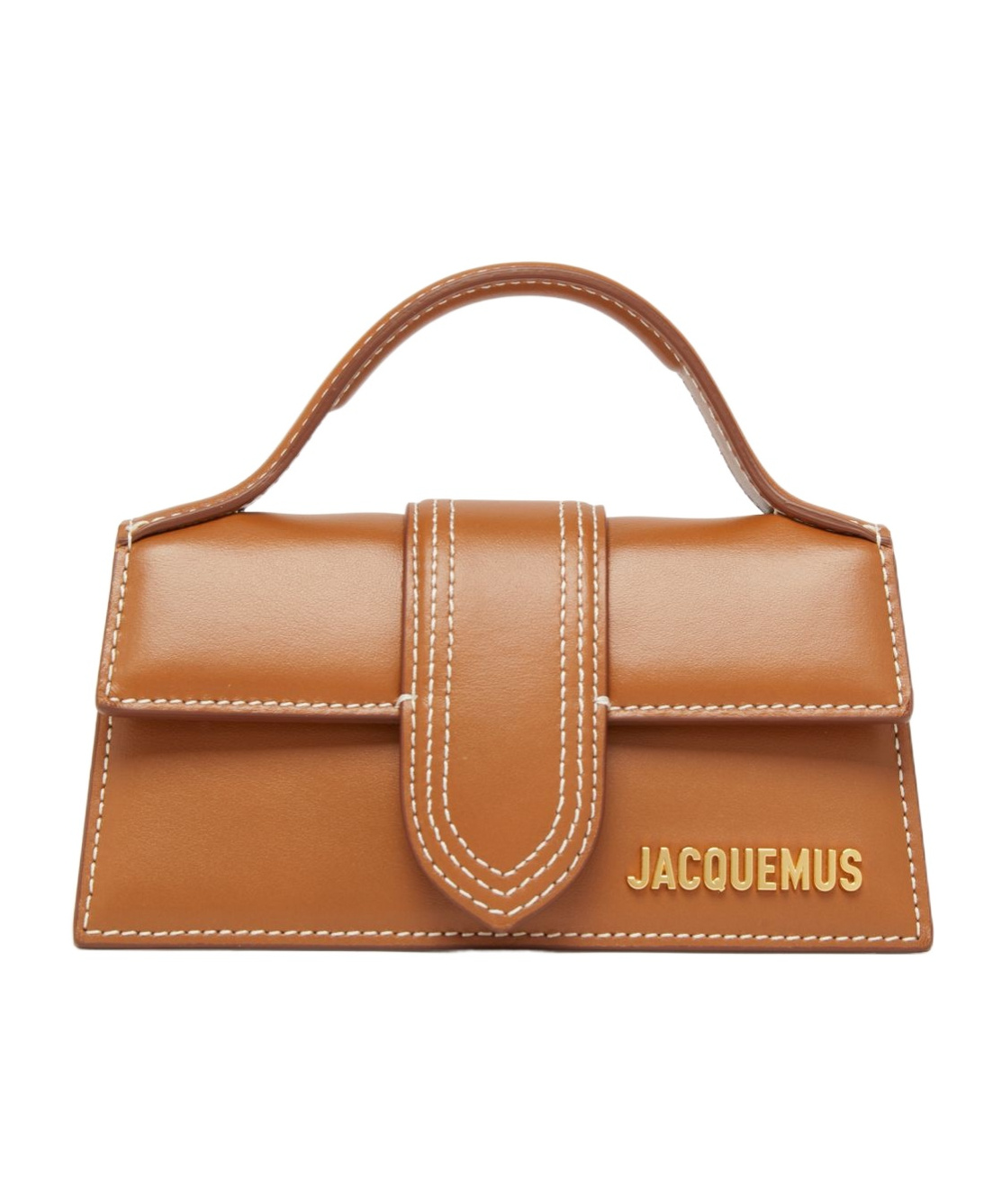 Shop Jacquemus Bambino Flip Shoulder Bag In Brown