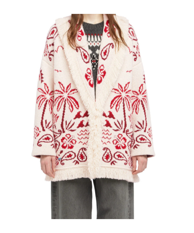 Alanui Glimpse Of Eden Cardigan In Multi