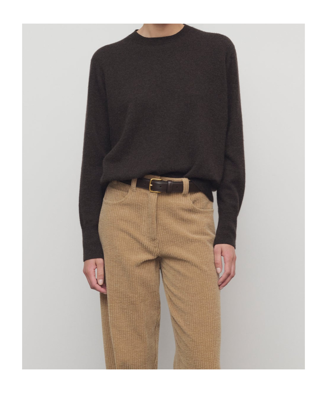 The Row Leilani Sweater In Cashmere In Brown