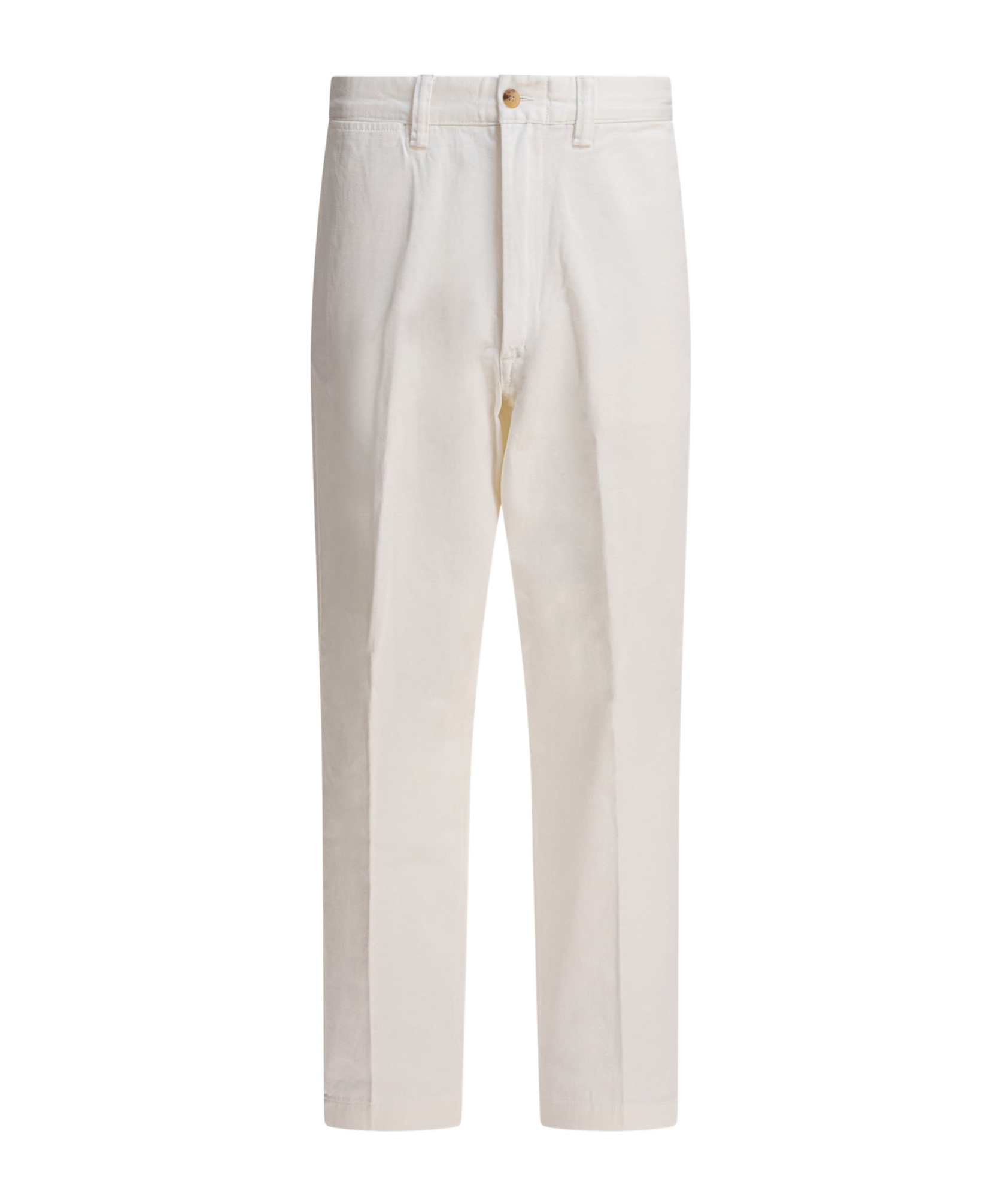 Polo Ralph Lauren Pleated Wide-leg Trousers In White