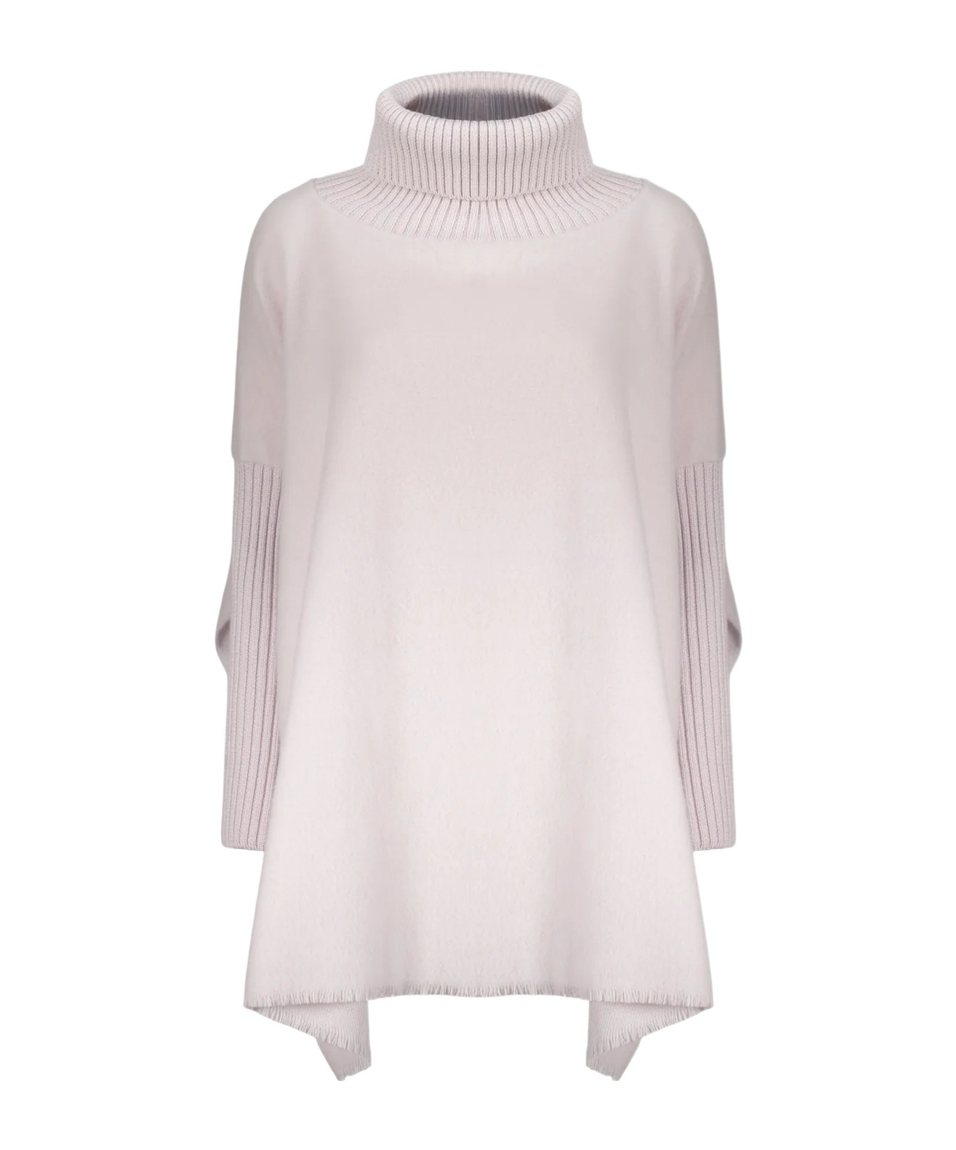 Herno Long Sleeve Shirt With High Collar In White