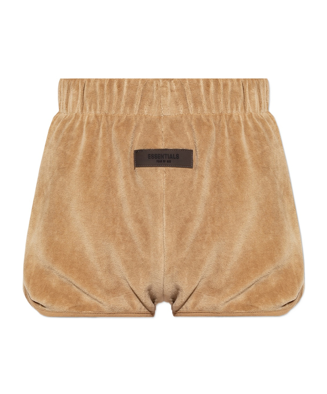 ESSENTIALS FEAR OF GOD ESSENTIALS LOGO PATCH VELOUR SHORTS