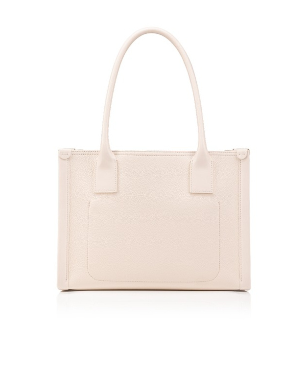 Christian Louboutin By My Side Small Leather Tote Bag In Nude