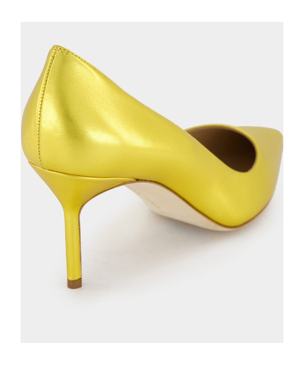 Manolo Blahnik Cusp High-heeled Shoes In Yellow