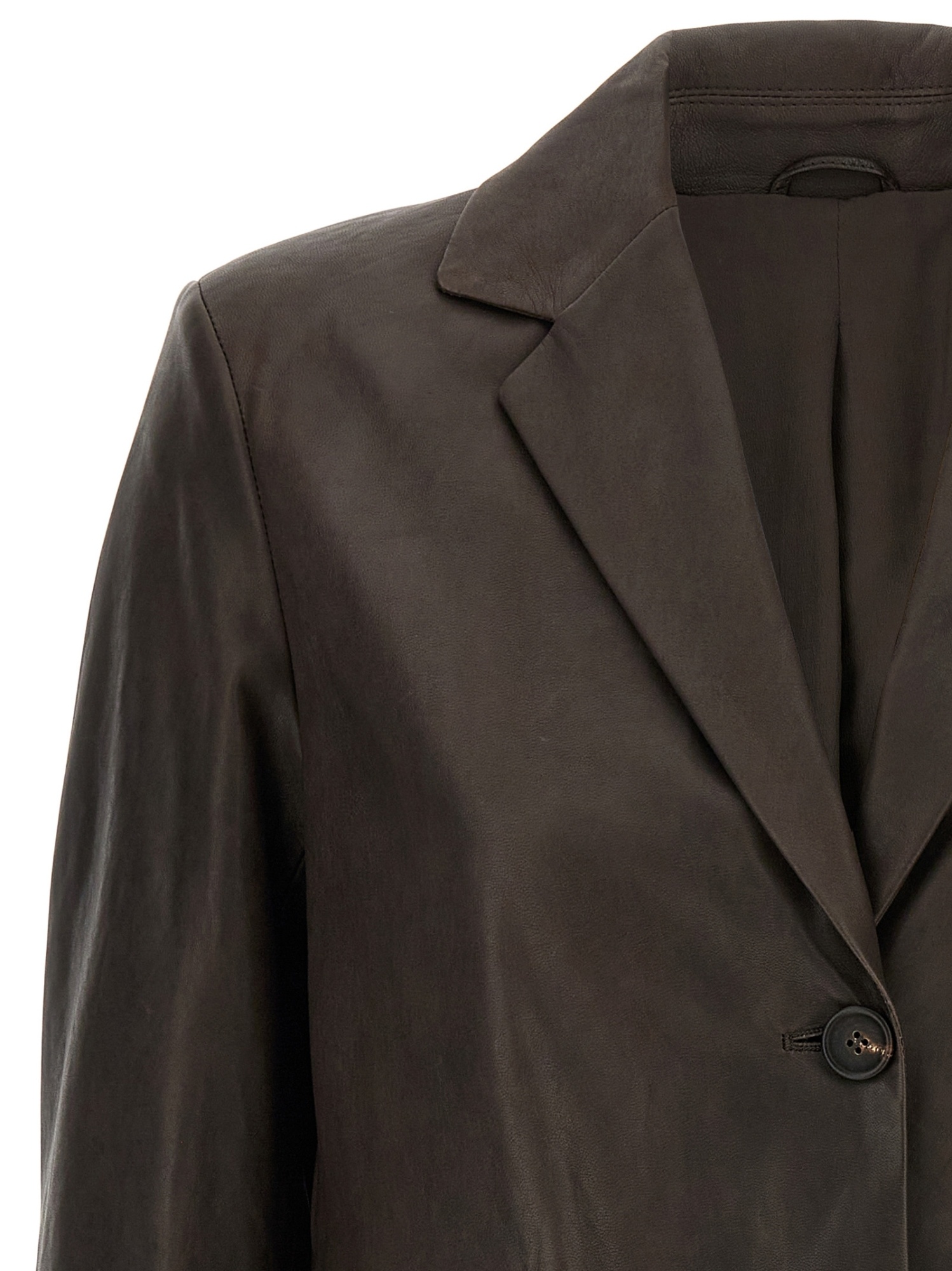 Brunello Cucinelli Blazer Nappa Monile Blazer And Suits Brown In Green