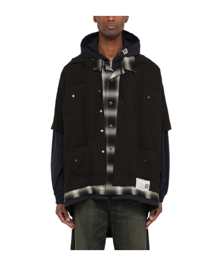 Miharayasuhiro Maison Mihara Yasuhiro Three Layer Hooded Shirt