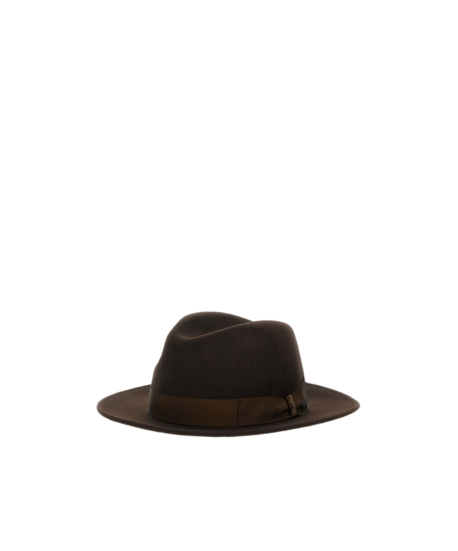 Borsalino Wide Brim Hat In Brown