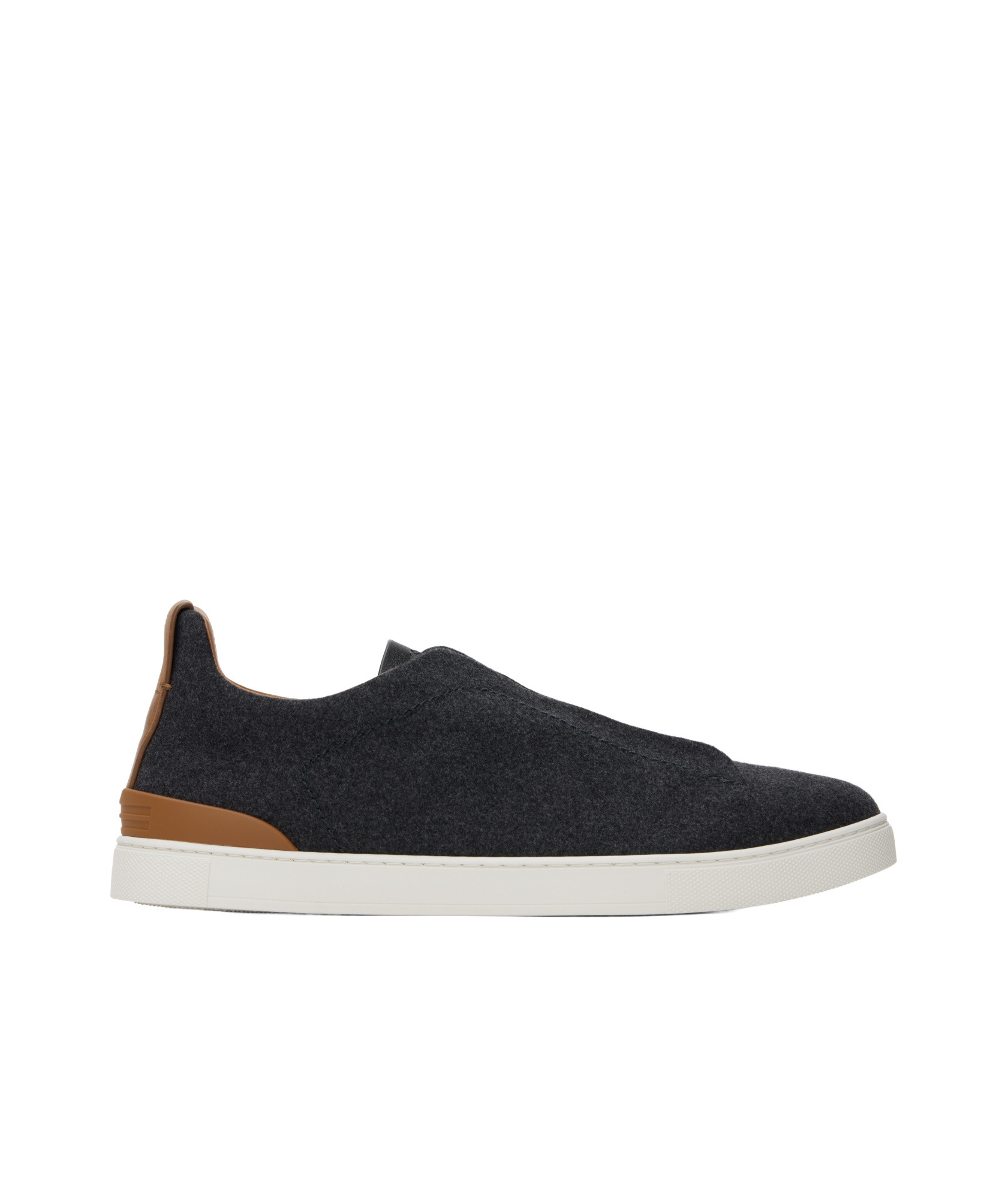 Zegna Triple Stitch Sneakers In Black