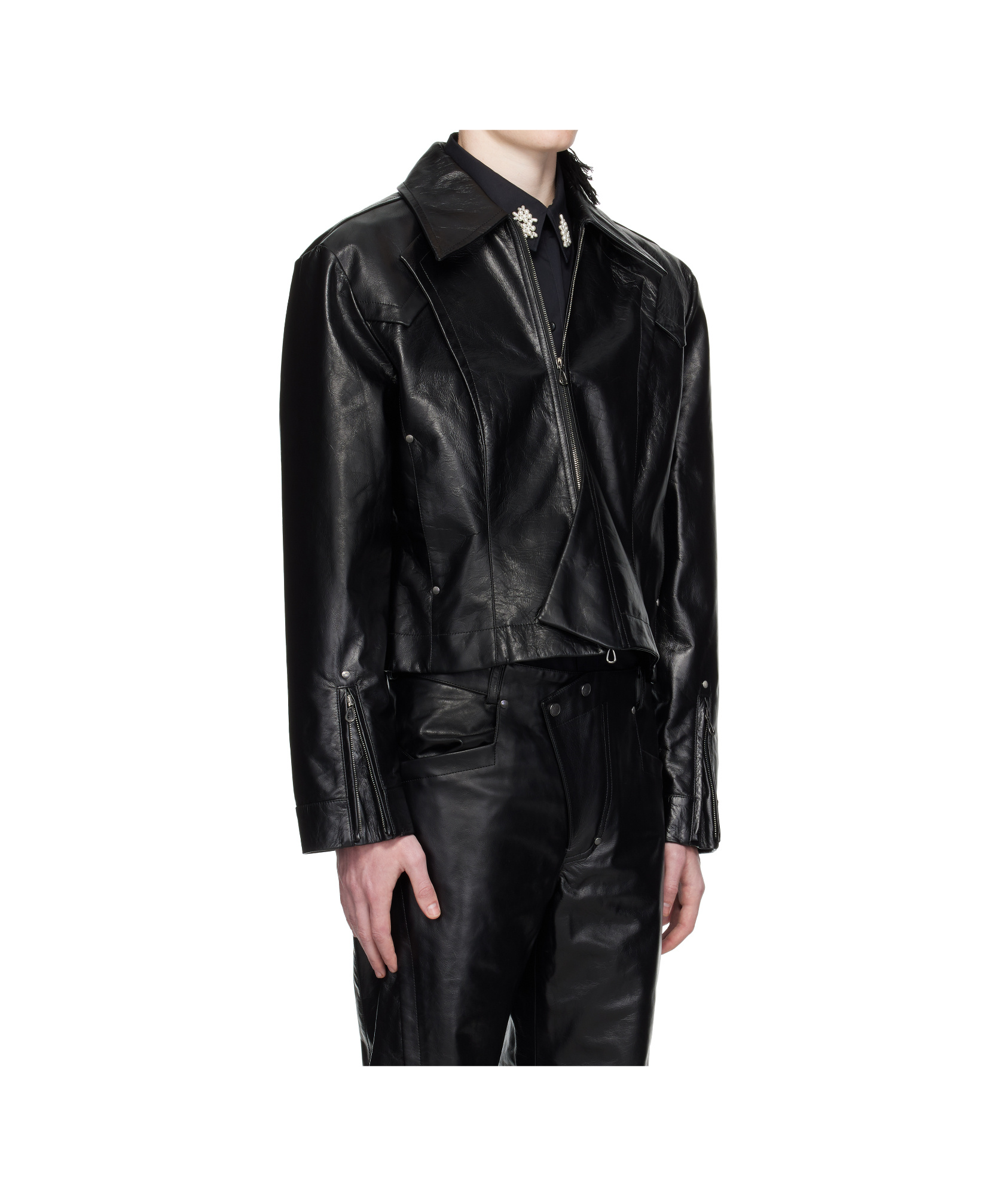 Kiko Kostadinov Belt Loop Casual Pants In Black