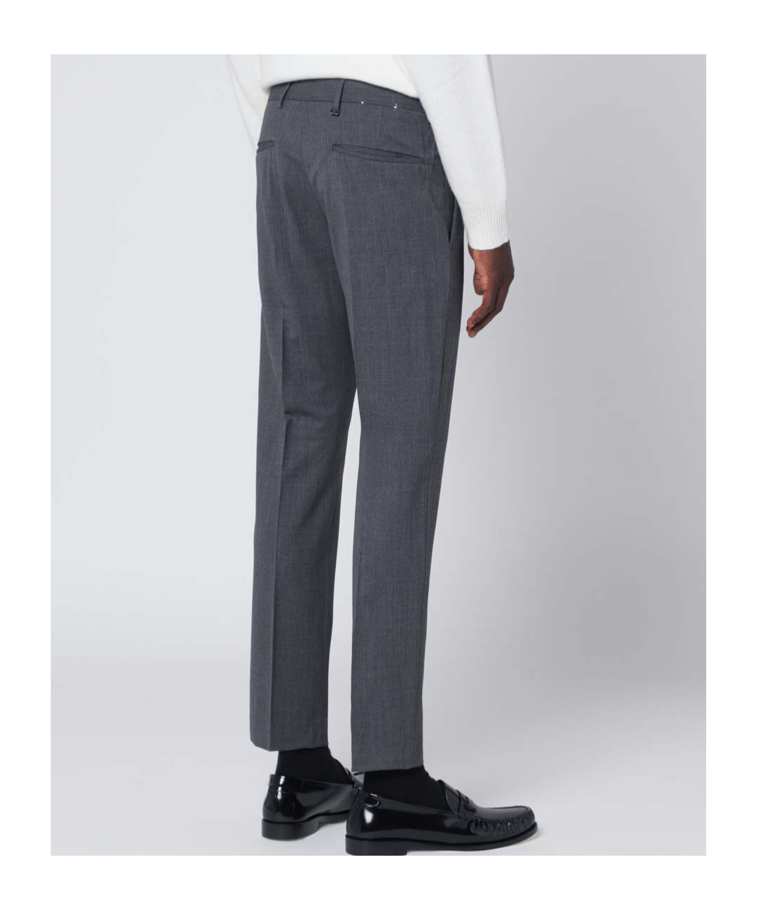 Pt Torino Trousers With Side And Back Pockets In Gray