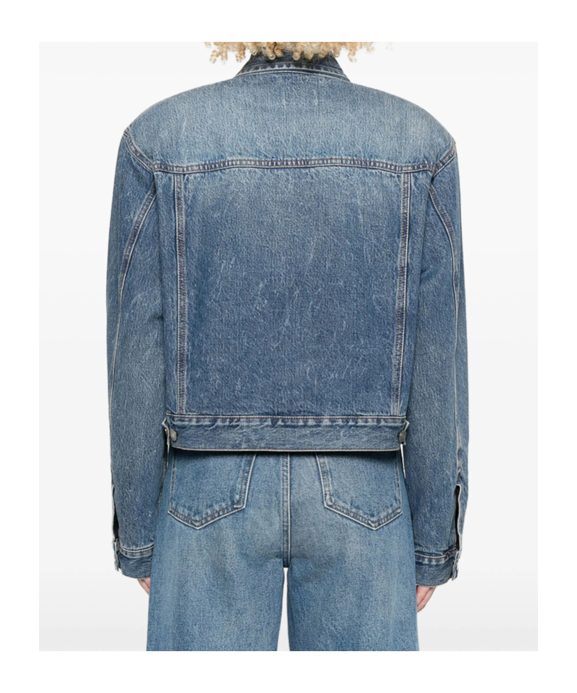 Haikure Button-fastening Denim Jacket In Blue