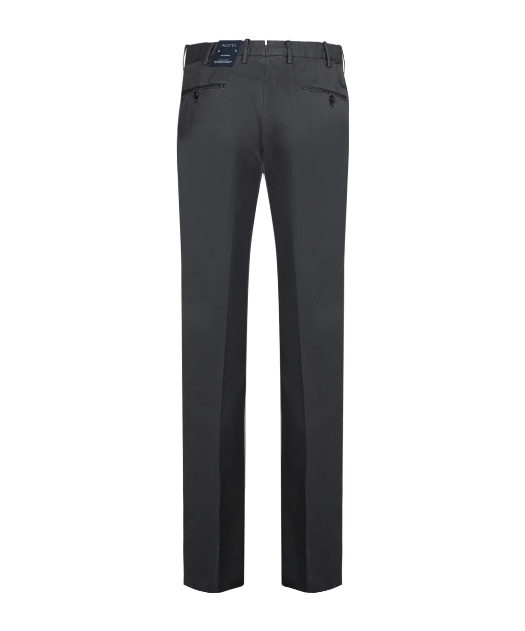 Incotex Tailored Grey Trousers With Classic Button Closure In Gray