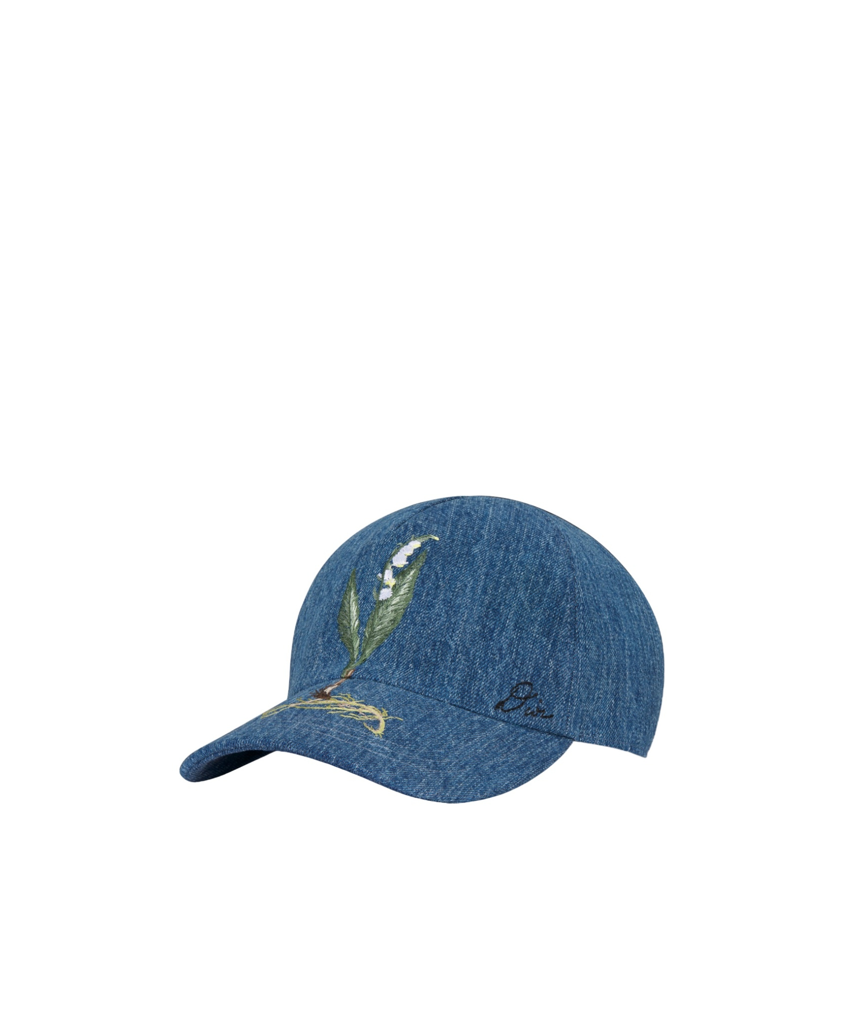 Dior Logo Embroidered Baseball Cap In Blue