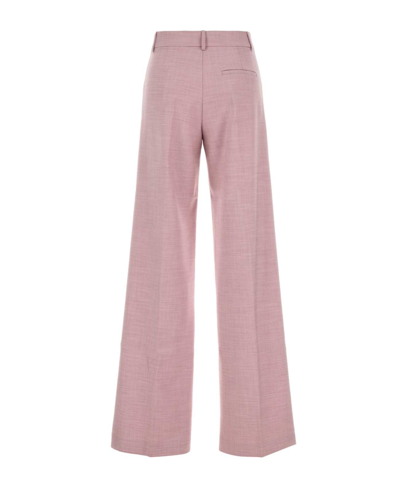 The Andamane High-waisted Wide-leg Palazzo Pant With Belt Loops In Pink