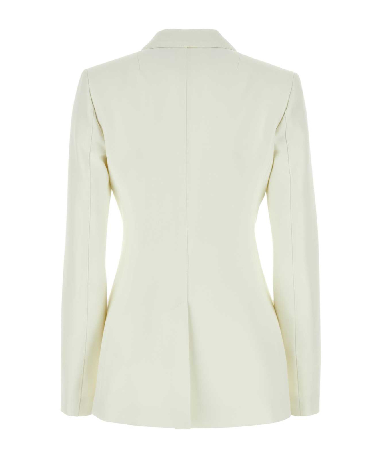 Philosophy Di Lorenzo Serafini Padded Shoulders Structured Jersey Blazer In White