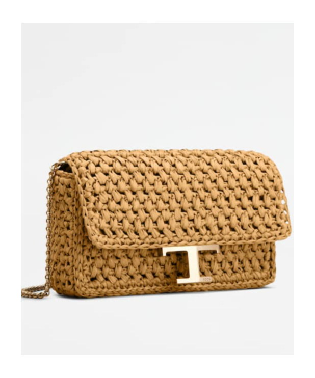Tod's Mini Raffia Crossbody Bag